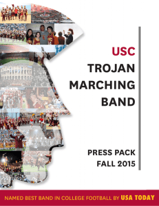 USC Trojan MarChing Band - University of Southern California
