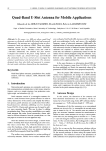 Quad-Band U-Slot Antenna for Mobile Applications