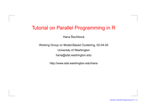Tutorial on Parallel Programming in R