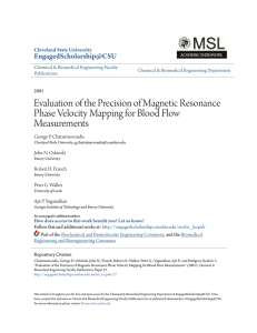 Evaluation of the Precision of Magnetic Resonance Phase Velocity