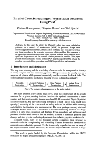 Parallel crew scheduling on workstation networks using PVM