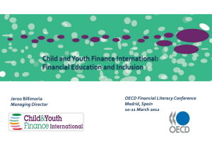 Child and Youth Finance International: Financial Education