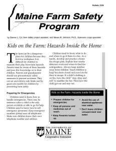 NASD: Kids on the Farm: Hazards Inside the Home