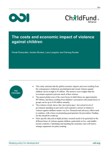 The costs and economic impact of violence against children