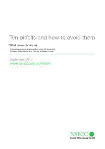 Ten pitfalls and how to avoid them: What research tell us