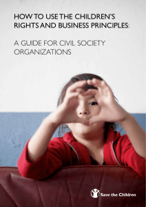 how to use the children`s rights and business principles