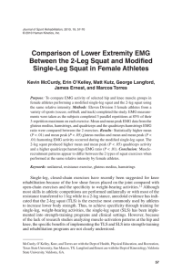 Comparison of Lower Extremity EMG Between the 2