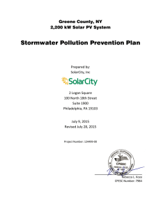 Stormwater Polution Prevention Plan (SWPPP)