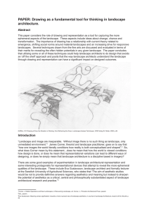 PAPER: Drawing as a fundamental tool for thinking in landscape