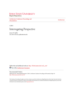 Interrogating Perspective - Iowa State University Digital Repository