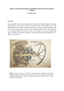 History of Mechanical Design and Machine Drawing