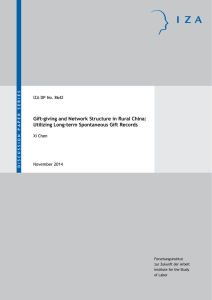 Gift-giving and Network Structure in Rural China: Utilizing Long