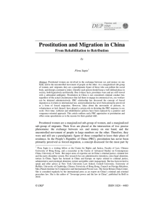 Prostitution and Migration in China