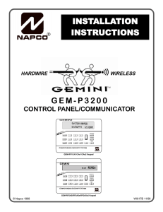 GEM-P3200 Installation Manual