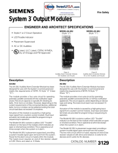 System 3™ Output Modules