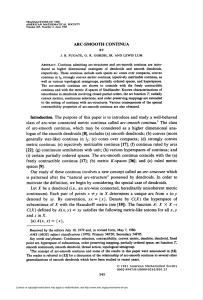 arc-smooth continua - American Mathematical Society