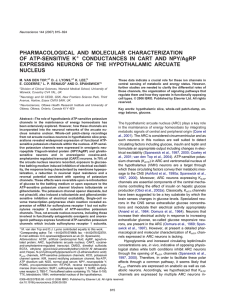 PHARMACOLOGICAL AND MOLECULAR CHARACTERIZATION