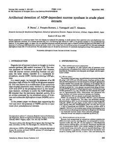 Ahfactual detection of ADP-dependent sucrose
