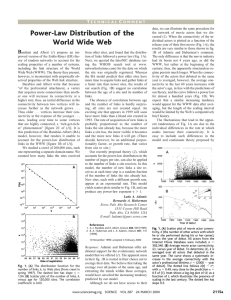 Power-Law Distribution of the World Wide Web