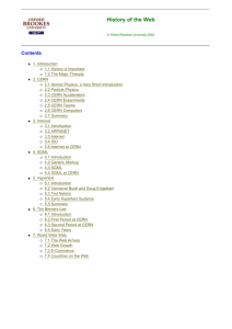 History of the Web