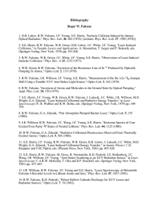 Bibliography Roger W. Falcone 1. DB Lidow, RW Falcone