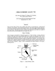 Spray-Formed Alloy 718