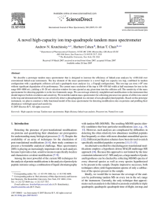 A novel high-capacity ion trap-quadrupole tandem mass spectrometer