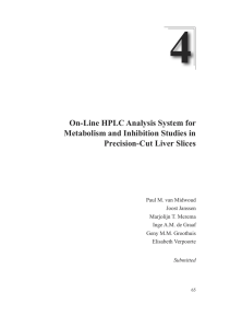 On-Line HPLC Analysis System for Metabolism and Inhibition