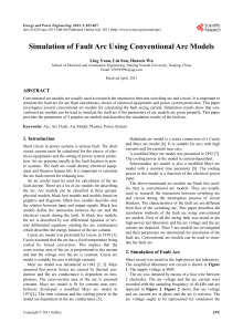 Simulation of Fault Arc Using Conventional Arc Models