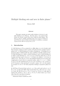 Multiple blocking sets and arcs in finite planes