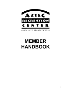 ARC MEMBER HANDBOOK14 - Aztec Recreation Center