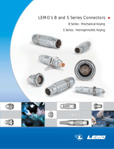 LEMO`s B and S Series Connectors