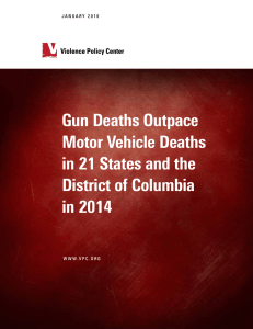 Gun Deaths Outpace Motor Vehicle Deaths in 21 States and the
