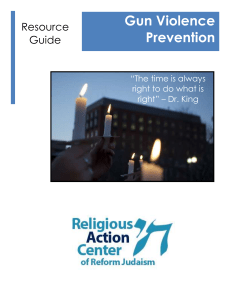 Gun Violence Prevention - Religious Action Center