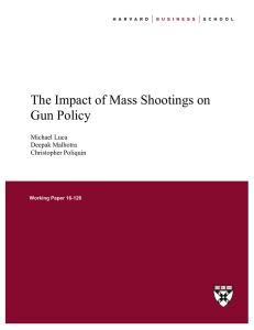 The Impact of Mass Shootings on Gun Policy