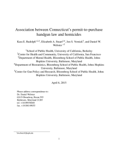 Association between Connecticut`s permit-to