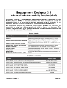 Engagement Designer 3.1