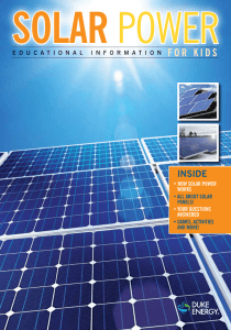 Solar Power: Educational Information for Kids