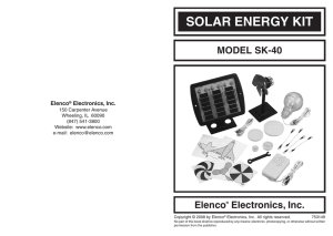 SOLAR ENERGY KIT