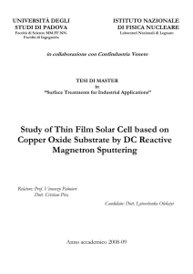 Study of Thin Film Solar Cell based on Copper Oxide Substrate by