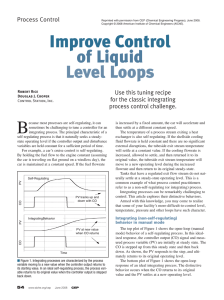 Improve Control of Liquid Level Loops