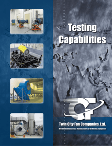 Testing Capabilities - Twin City Fan Companies, Ltd.