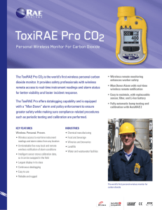 ToxiRAE Pro CO2 Data Sheet