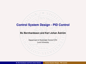 Control System Design - PID Control