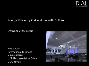 Energy Efficiency Calculations with DIALux October 26th, 2012