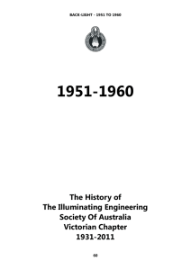 1951 to 1960 achievements - Illuminating Engineering Society of
