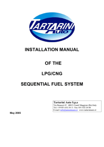 installation manual of the lpg/cng sequential fuel system