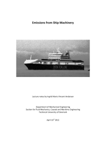 Emissions from Ship Machinery