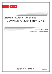 COMMON RAIL SYSTEM (CRS)