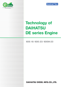 Technology of DAIHATSU DE series Engine